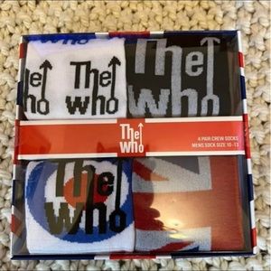 Man’s Socks “The Who” Size 10-13 Set of 4